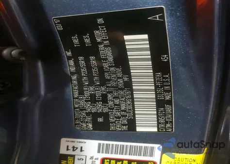 2017 Toyota Sienna Le from USA, damaged, VIN 5TDJZ3DC9HS167871